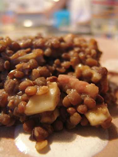 Lentilles au fromage