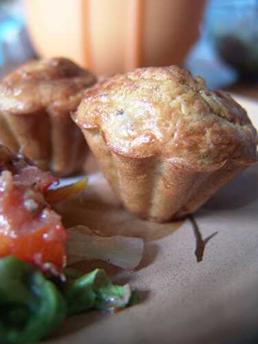 Muffins au râpé de jambon et au comté