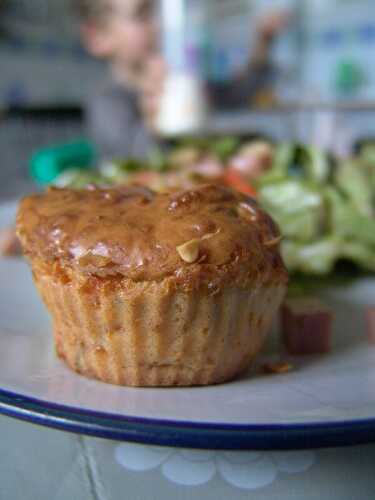 Muffins aux courgettes, coeur vache qui rit