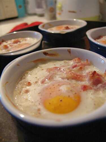 Oeufs cocotte à l'alsacienne