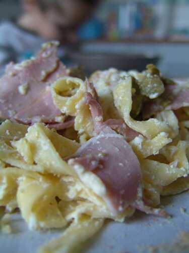 Pâtes carbonara aux asperges