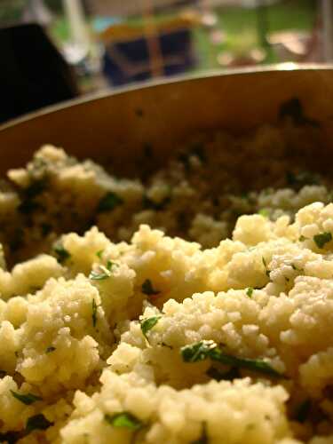 Semoule de couscous au persil