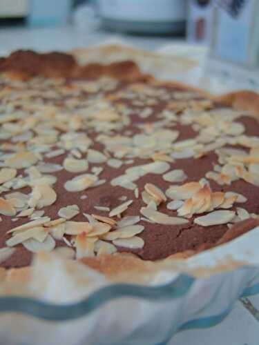 Tarte amandes-chocolat