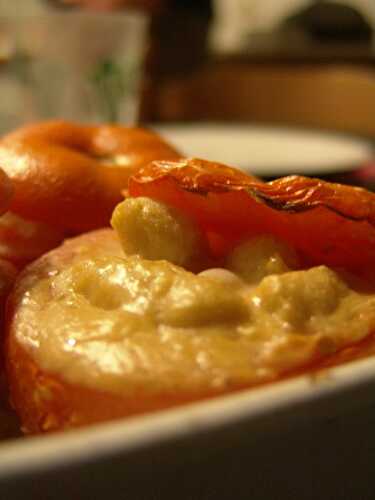 Tomates farcies aux quenelles