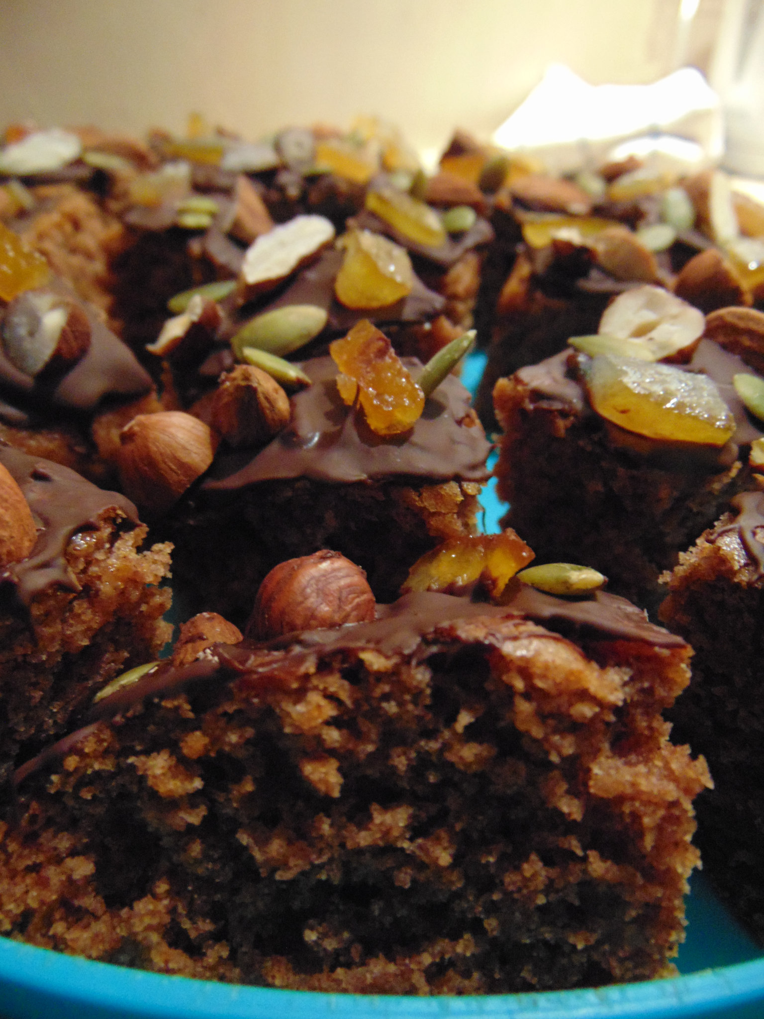Pain d'épice au chocolat et fruits secs