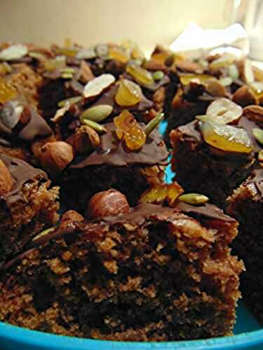 Pain d'épice au chocolat et fruits secs