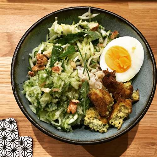 Buddha bowl (presque) tout vert