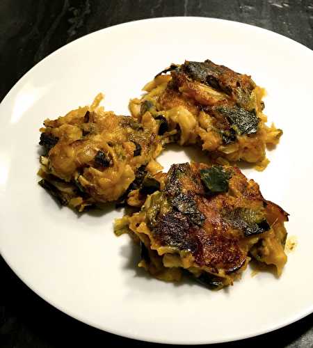 Croquettes de courge aux poireaux et haddock