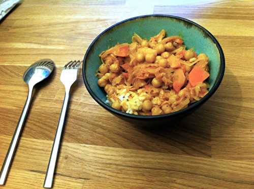 Curry rouge au chou blanc - Recettes vertes pour cordons bleus
