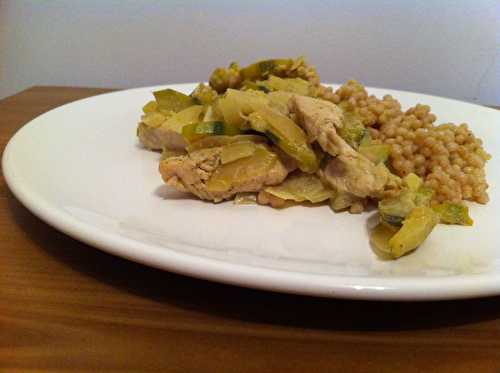 Dinde aux courgettes et curry