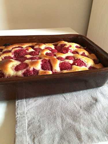 Gâteau au yaourt à la framboise