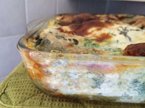 Lasagnes vertes aux blettes arc-en-ciel