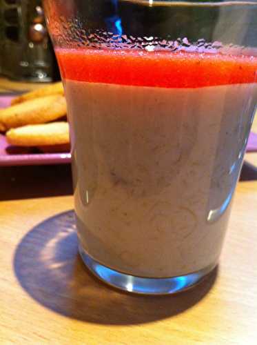 Panna cotta fraise rhubarbe