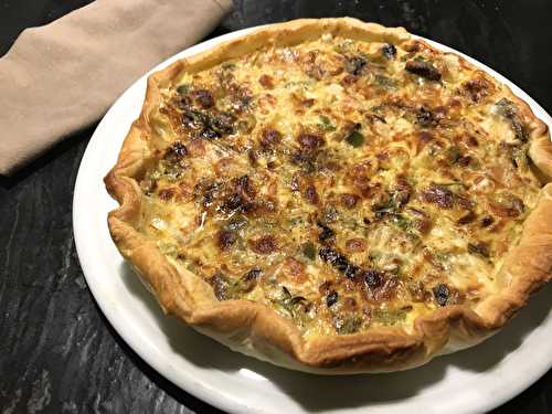 Quiche gratinée aux poireaux