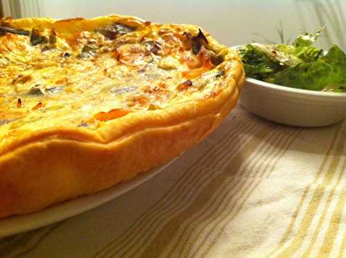 Quiche saumon/poireaux