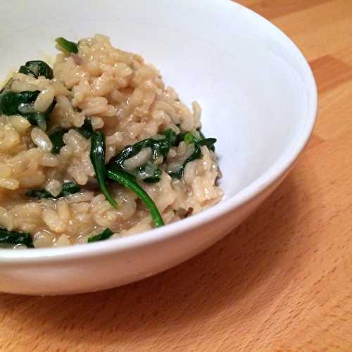 Risotto aux épinards et citron