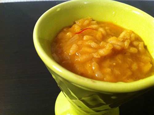 Risotto courge butternut et safran