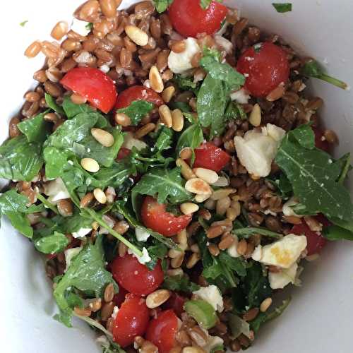 Salade d'épeautre, tomates cerises et feta