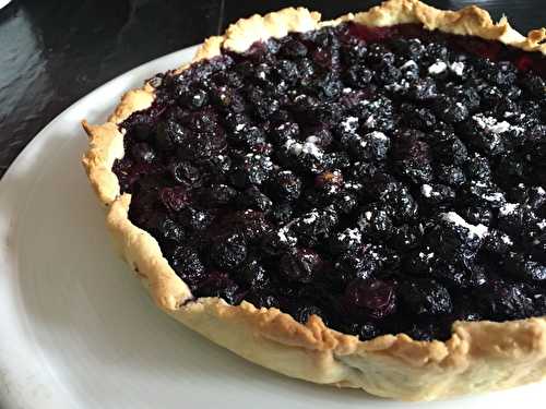 Tarte aux myrtilles sauvages ou brimbelles