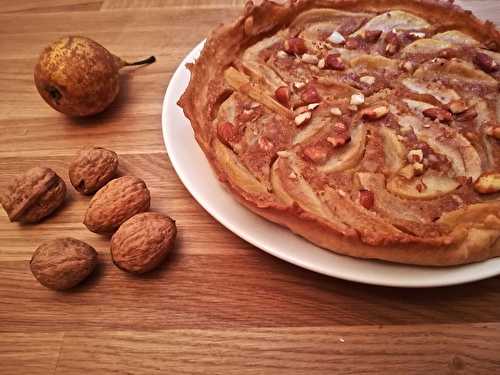 Tarte aux poires et pain d'épices