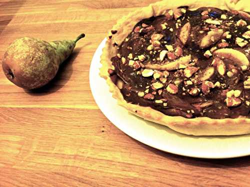 Tarte poire chocolat