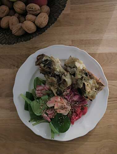 Tartines aux champignons, fenouil confit et reblochon - Recettes vertes pour cordons bleus