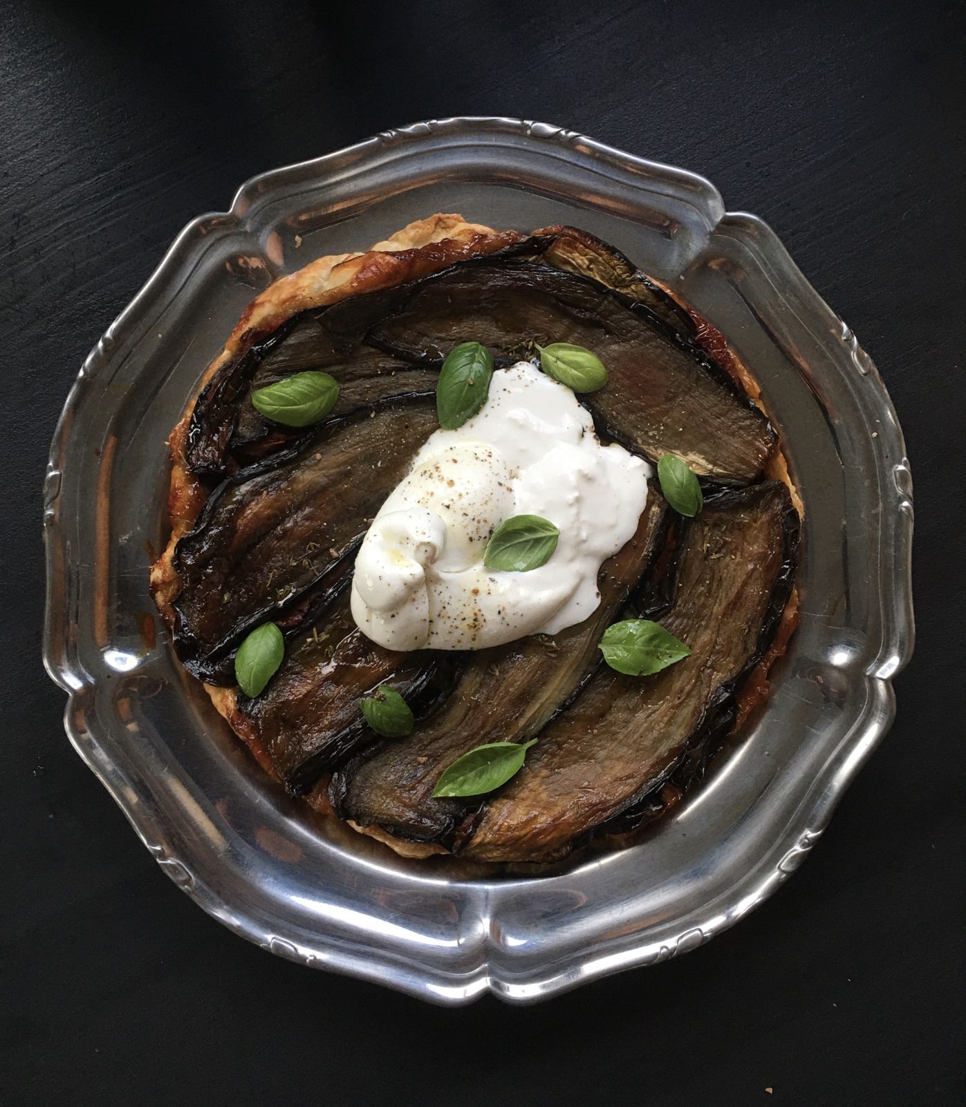 Tatin d’aubergines et tomates séchées