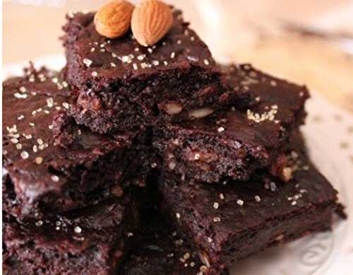 Brownie Chocolat et amandes Weight watchers