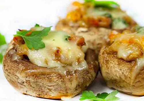 Champignons farcis au fromage frais