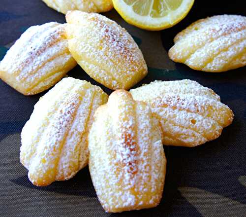 Madeleines au citron et vanille WW