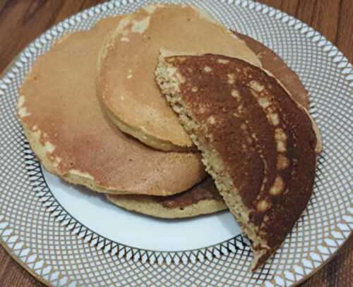 Pancake au compote de pomme et farine de blé