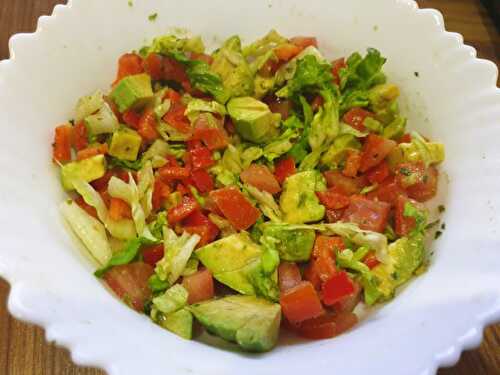 Salade Crudités à l'Avocat