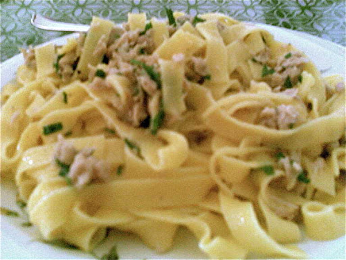 Tagliatelles au Thon et Citron WW