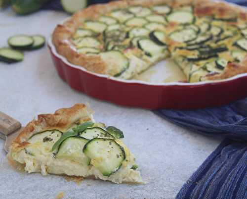 Tarte légère au courgettes et boursin WW