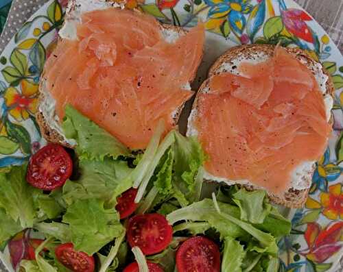 Tartines fraîcheur au saumon fumé WW