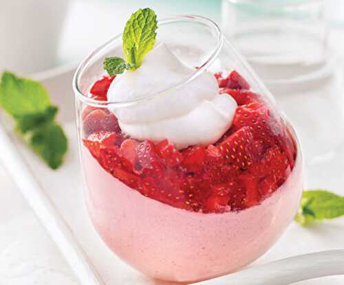 Verrine Fromage Blanc et Fraises