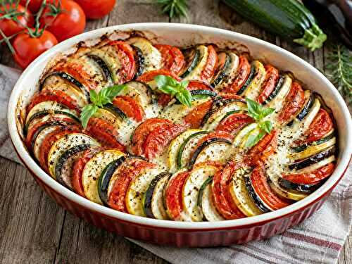 Tian de Légumes du Soleil à la Mozzarella