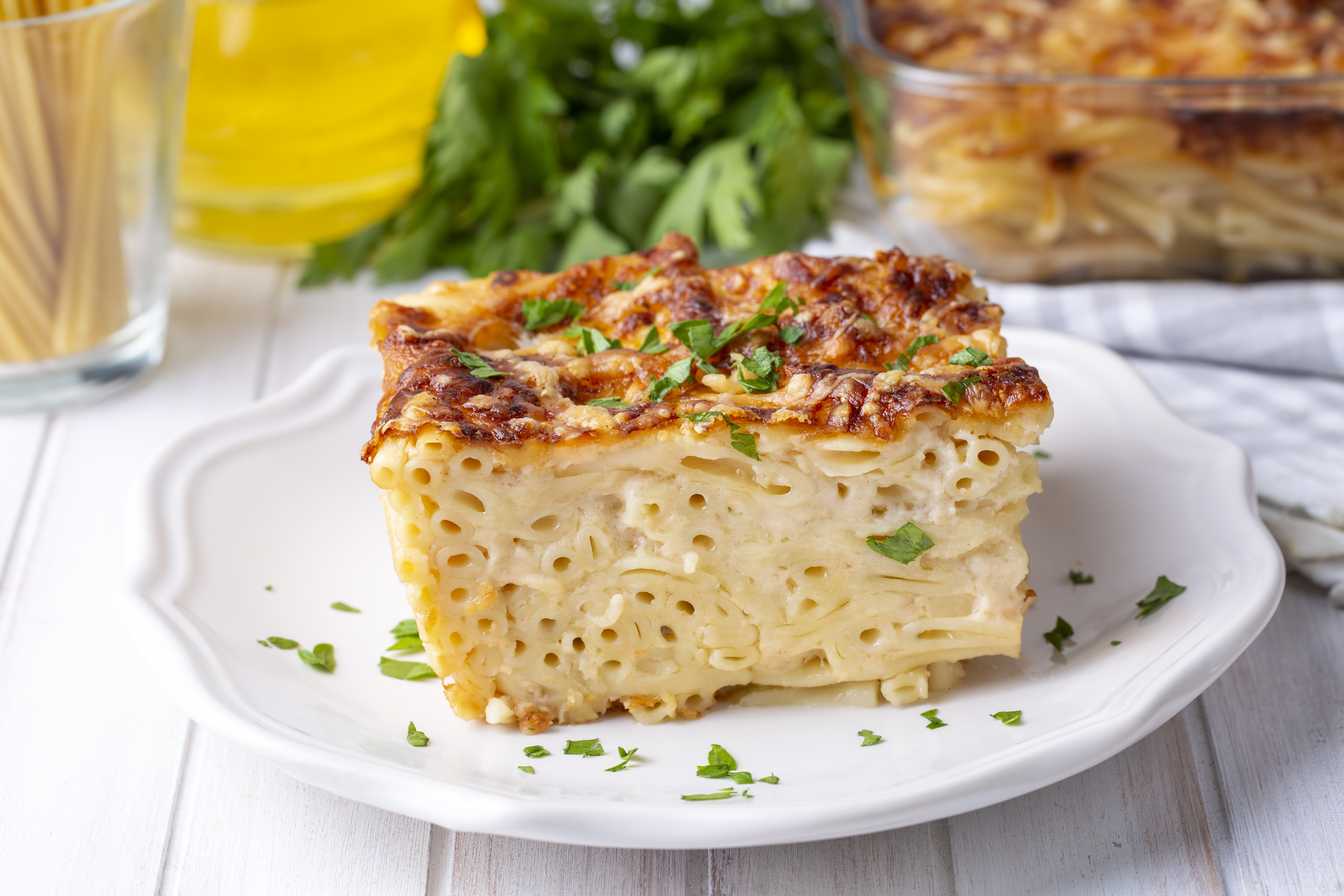 Бешамель с курицей и блином