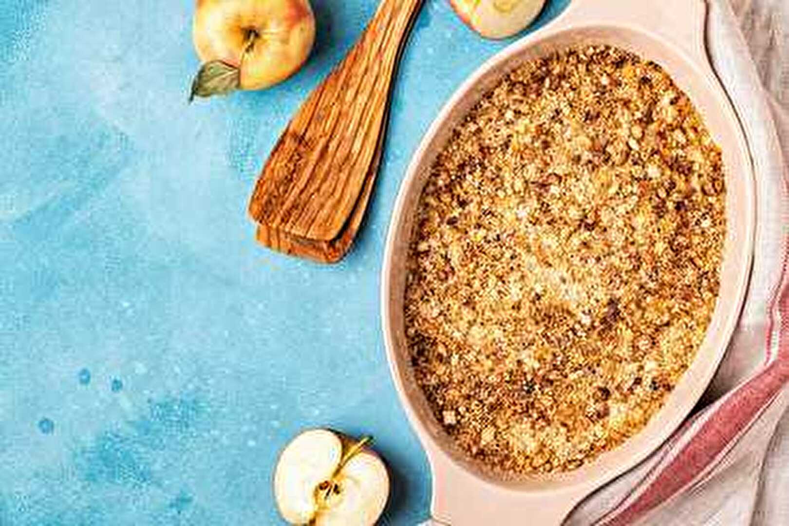 La recette de crumble aux pommes qui va vous faire fondre