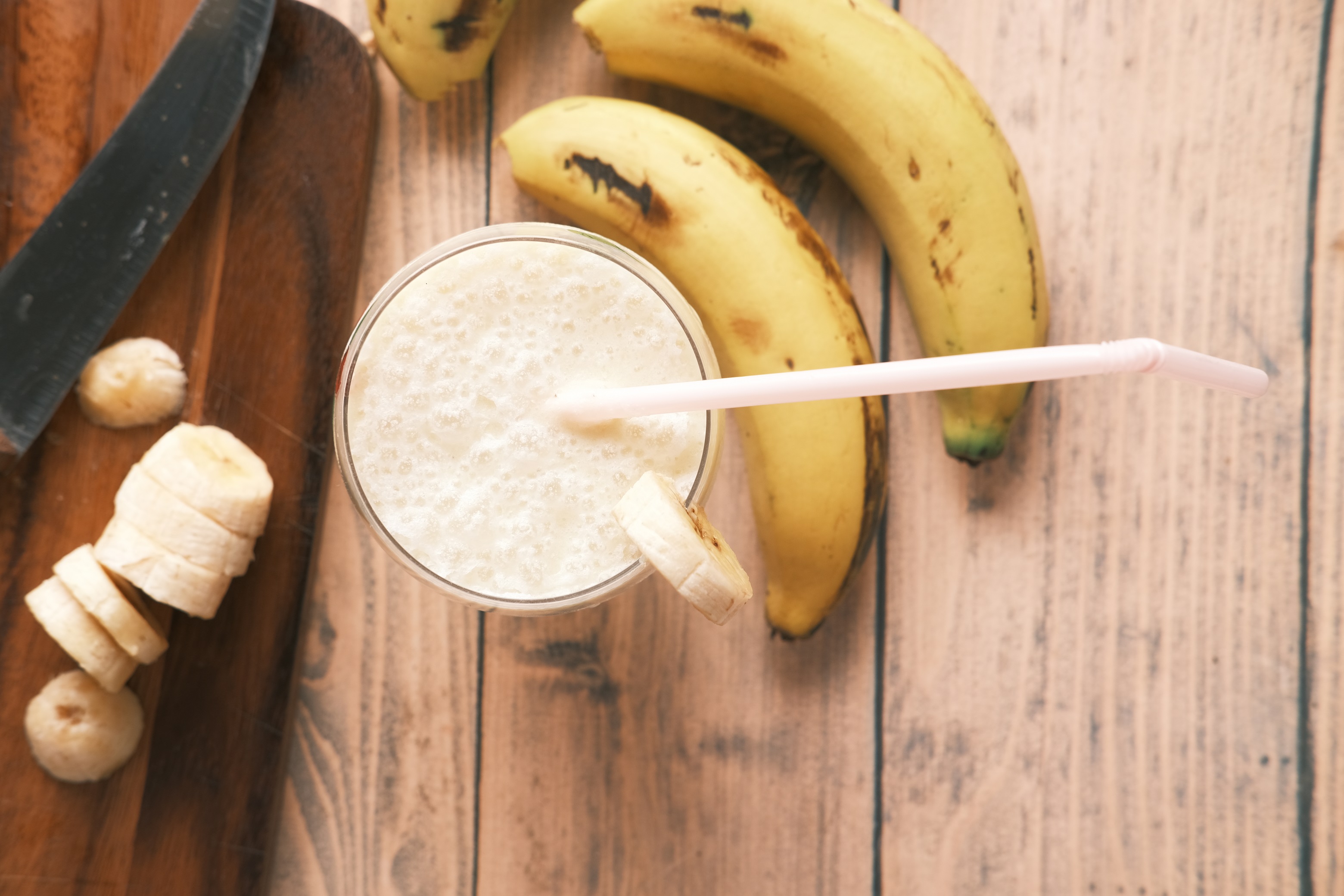 Smoothie aux bananes trop mûres