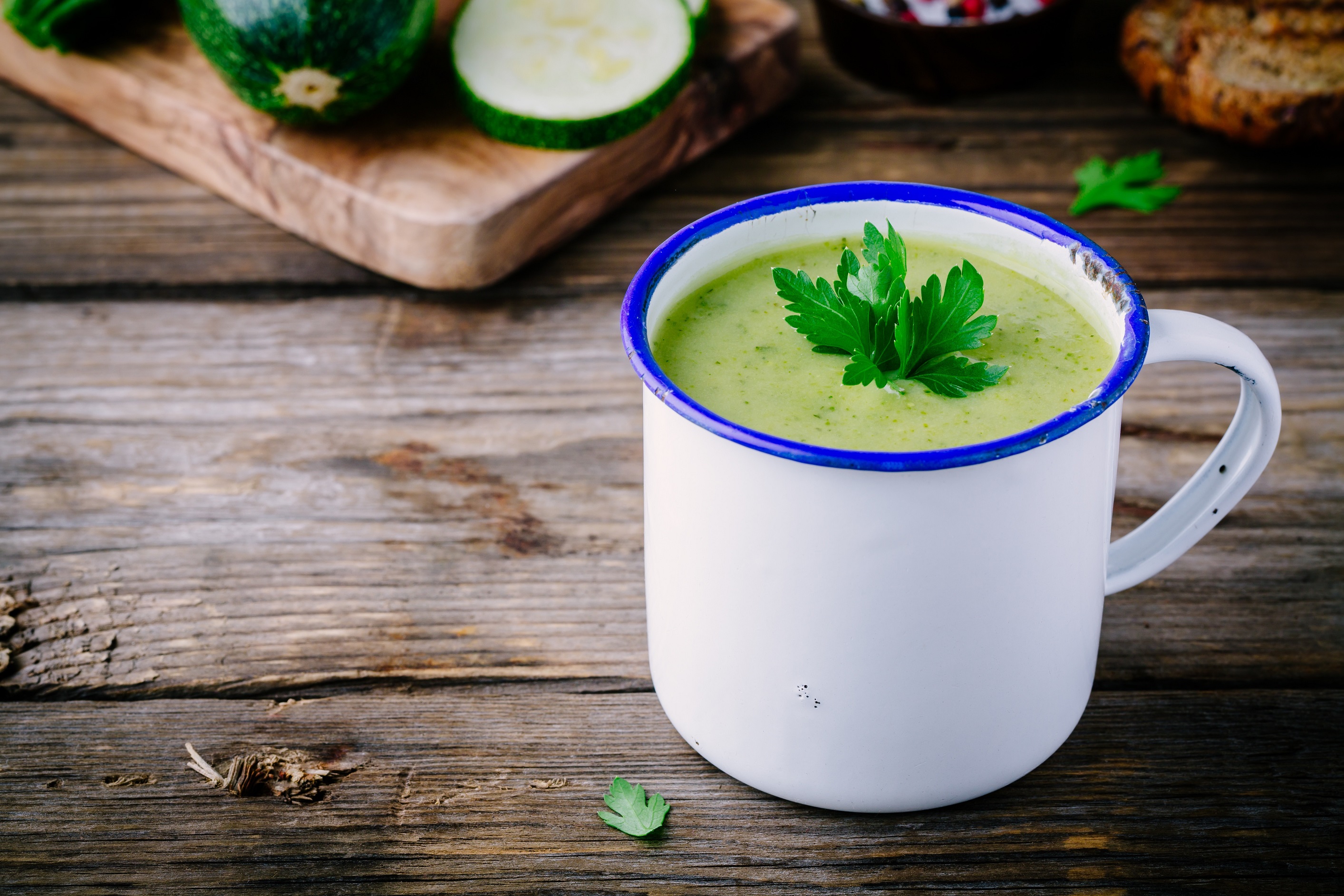 Velouté de courgette au skyr