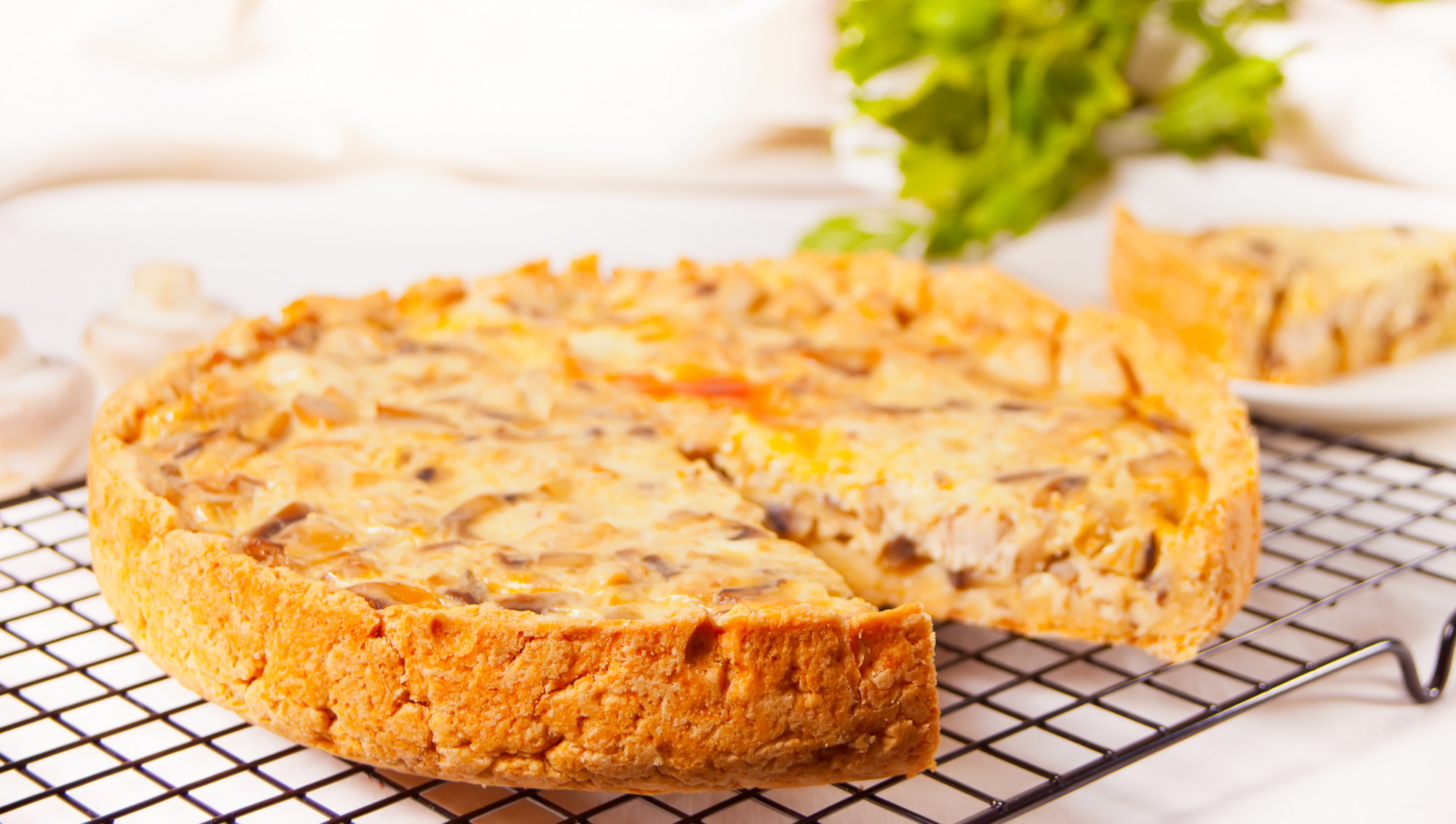 Quiche aux rillettes