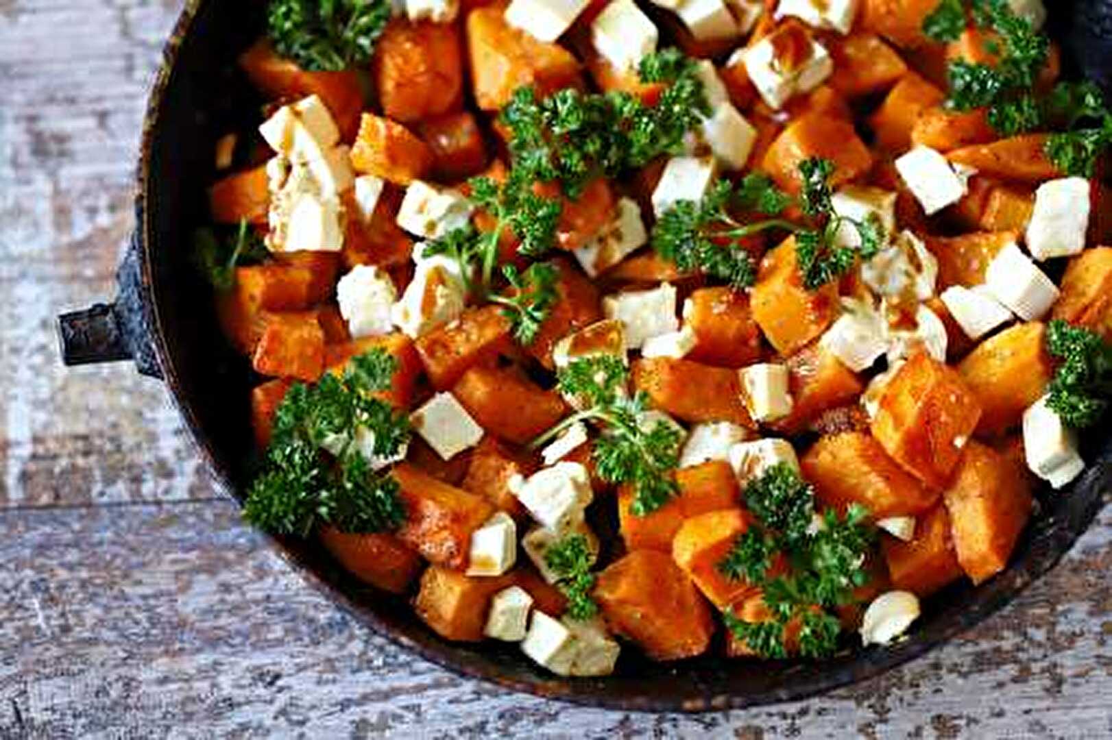 Butternut à la Feta à la Poêle : La Recette Végétarienne d'Automne Parfaite