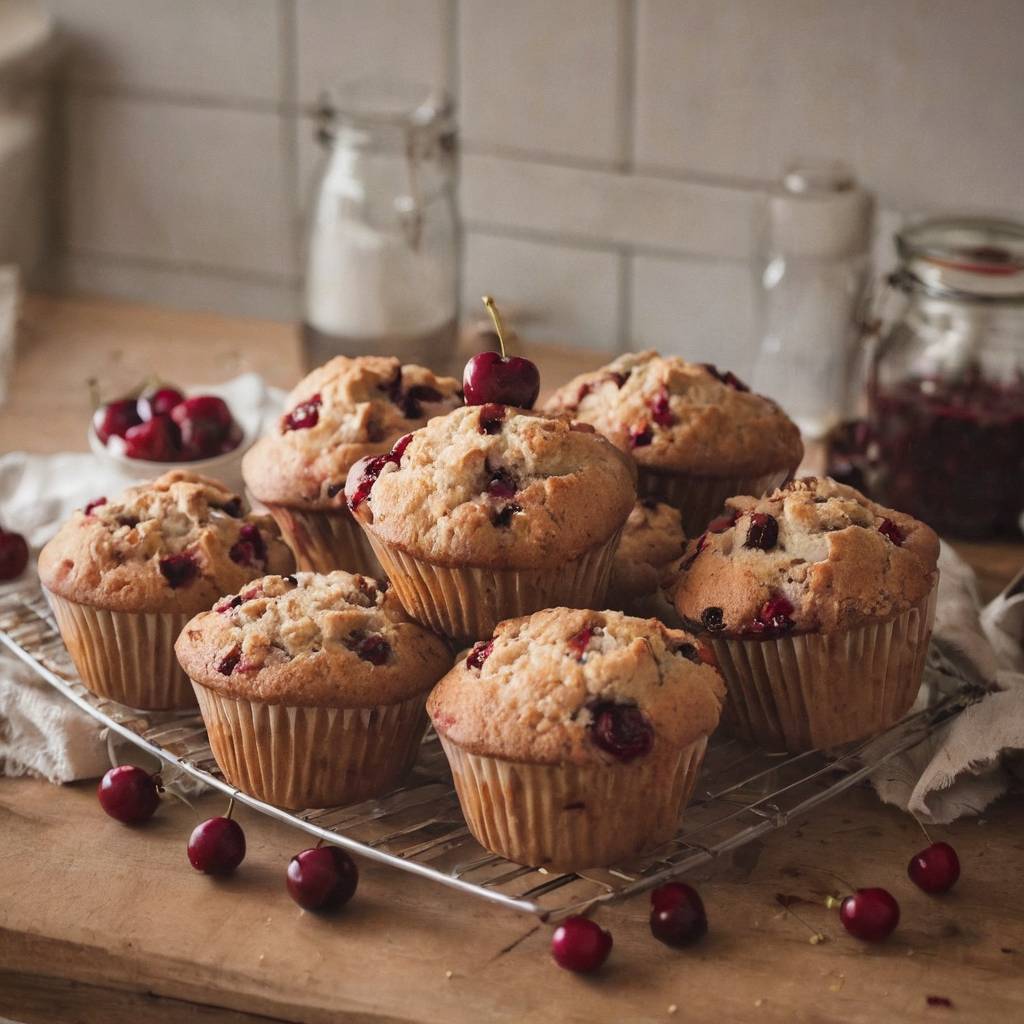 Recette de Muffins aux cerises faciles