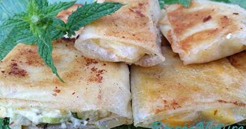 Entrée Gourmande avec les Produits du Jardin : Bricks aux Courgettes, à la Feta et au Thym Citron