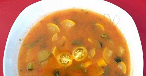 Soupe au Pistou et aux Légumes Bio du Jardin... à ma façon !