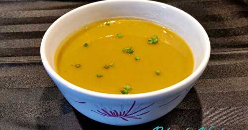 Soupe Veloutée de Patate Douce et Oignon Rocambole, Recette Facile