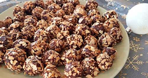 Truffes au Chocolat, Coco, Amande Amère - #Noël #Vegan- Recette Facile