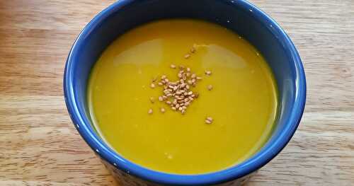 Velouté Gourmand Potiron, Crème de Coco et Macis