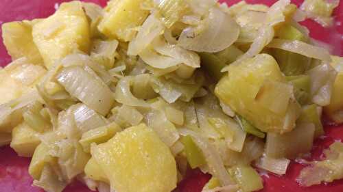 Fondue de poireaux ananas curry ww (0sp) - RegimeMania